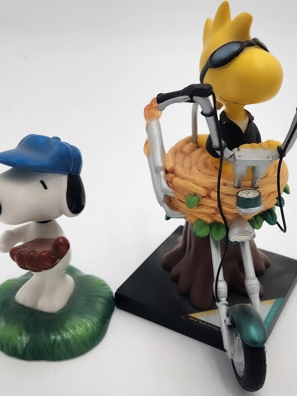 “Snoopy Baseball” Bobblehead And PEANUTS EASY RIDER Woodstock Charles Schultz